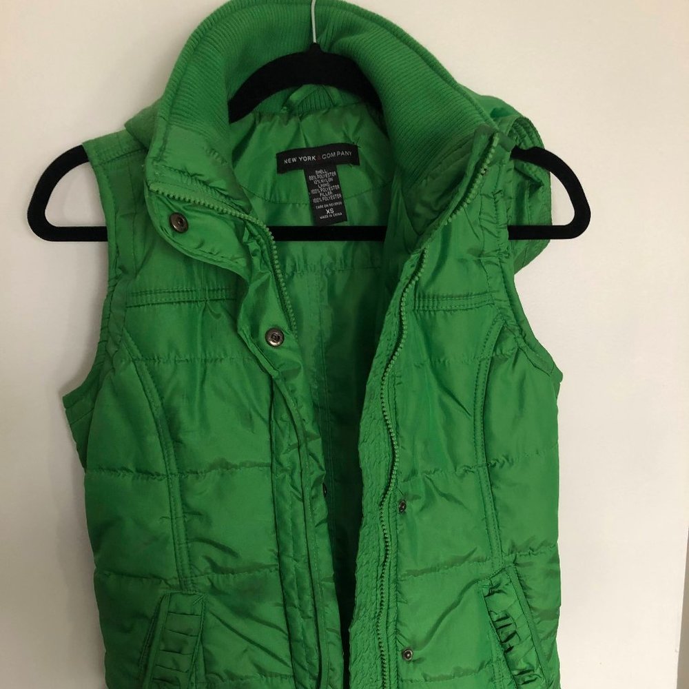 Green NY&CO Puffer Vest - Size XS